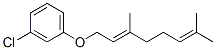CAS 登录号：76265-73-1， 1-氯-3-[(2E)-3,7-二甲基辛-2,6-二烯氧基]苯