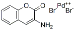 CAS 登录号：76295-01-7， 顺式-二(2-氧代-2H-1-苯并吡喃-3-基氨合)二溴钯(II)