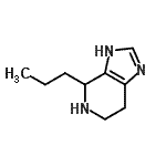 CAS 登录号：763076-57-9， 4-丙基-4,5,6,7-四氢-1H-咪唑并[4,5-c]吡啶