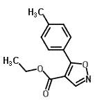 CAS#: 76344-84-8， Ethyl 5-(4-methylphenyl)-1,2-oxazole-4-carboxylate