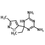 CAS 登录号：765219-61-2， 6-乙基-6-(3-甲基-1,2-恶唑-5-基)-1,6-二氢-1,3,5-三嗪-2,4-二胺