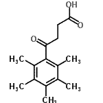 结构式 CAS# 765269-95-2, 4-氧代-4-(五甲基苯基)丁酸