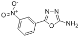 structure of CAS# 7659-02-1, 5-(3-Nitrophenyl)-1,3,4-Oxadiazol-2-Amine;[5-(3-Nitrophenyl)-1,3,4-Oxadiazol-2-Yl]Amine;Mls001006907;Smr000384413