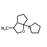 CAS 登录号：76593-72-1， 1-(3-甲基六氢-6aH-环戊二烯并[b]呋喃-6a-基)吡咯烷