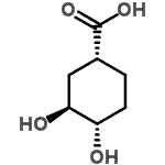 CAS 登录号：76704-84-2， (1R,3S,4S)-3,4-二羟基环己烷羧酸