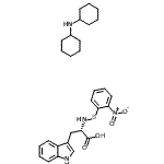 CAS 登录号：7675-55-0， N-环己基环己胺, (2S)-3-(1H-吲哚-3-基)-2-[(2-硝基苯基)巯基氨基]丙酸