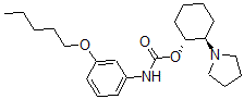 CAS#: 76875-69-9， [(1R,2R)-2-Pyrrolidin-1-Ylcyclohexyl] N-(3-Pentoxyphenyl)Carbamate