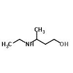 structure of CAS# 76888-68-1, 3-(Ethylamino)-1-butanol;3-(ethylamino)-1-butanol;3-Ethylamino-butan-1-ol;MFCD09864523