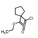 CAS#: 76910-12-8， Ethyl 1-(chlorocarbonyl)cyclopentanecarboxylate
