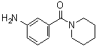 结构式 CAS# 77201-13-9, (3-氨基苯基)(1-哌啶基)甲酮