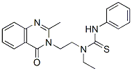CAS 登录号：77301-04-3， 1-乙基-1-[2-(2-甲基-4-氧代喹唑啉-3-基)乙基]-3-苯基硫脲