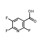 structure of CAS# 773109-19-6, 2,5,6-trifluoropyridine-3-carboxylic acid;2,5,6-Trifluoro-nicotinicacid;3-PYRIDINECARBOXYLICACID, 2,5,6-TRIFLUORO-