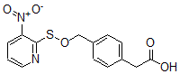 CAS#: 77357-10-9， 2-[4-[(3-Nitropyridin-2-Yl)Sulfanyloxymethyl]Phenyl]Acetic Acid