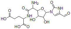 CAS 登录号：77368-62-8， 2-[[2-氨基-2-[5-(4-甲酰基-2-氧代-3H-咪唑-1-基)-3,4-二羟基四氢呋喃-2-基]乙酰基]氨基]戊烷二酸