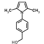 结构式 CAS# 773870-17-0, [4-(2,5-二甲基-1H-吡咯-1-基)苯基]甲醇
