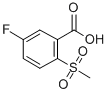 structure of CAS# 773873-55-5, 5-Fluoro-2-(Methylsulfonyl)Benzoic Acid;2-Carboxy-4-Fluorophenyl Methyl Sulphone