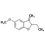 CAS 登录号：773880-72-1， 2-乙基-5-甲氧基-3-亚甲基-2,3-二氢-1-苯并呋喃