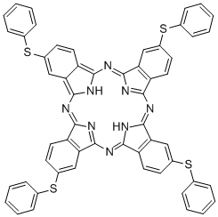 CAS#: 77474-65-8， 2,9,16,23-Tetrakis(phenylthio)-29H,31H-Phthalocyanine