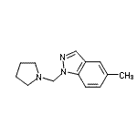 CAS 登录号：776237-87-7， 5-甲基-1-(1-吡咯烷基甲基)-1H-吲唑
