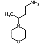 结构式 CAS# 776329-10-3, 3-(4-吗啉基)-1-丁胺