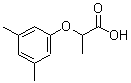 结构式 CAS# 777-57-1, 2-(3,5-二甲基苯氧基)丙酸