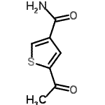 CAS 登录号：77779-08-9， 5-乙酰基-3-噻吩甲酰胺