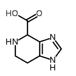 结构式 CAS# 777819-31-5, 4,5,6,7-四氢-1H-咪唑并[4,5-c]吡啶-4-羧酸