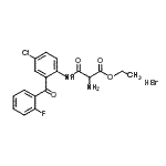 CAS 登录号：77822-80-1， 4-氯-1-[(O-乙基-3-氧代丝氨酰)氨基]-2-(2-氟苯甲酰)苯氢溴酸盐(1:1)