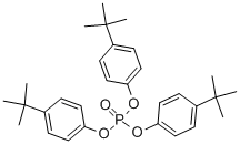 structure of CAS# 78-33-1, Tri-(4-Tert-Butylphenyl) Phosphate;Phosphoric Acid Tris(4-Tert-Butylphenyl) Ester;Nsc2884;Phenol, 4-(1,1-Dimethylethyl)-, Phosphate (3:1)