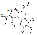 CAS#: 78050-77-8， Ethyl 2,6-Dimethyl-5,7-Dioxo-4-(3,4,5-Trimethoxyphenyl)-1,4-Dihydrocyclopenta[E]Pyridine-3-Carboxylate