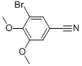 structure of CAS# 781654-31-7, 3-Bromo-4,5-Dimethoxy-Benzonitrile;3-BROMO-4,5-DIMETHOXY-BENZONITRILE