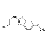 CAS 登录号：78290-86-5， 2-[(6-甲氧基-1,3-苯并噻唑-2-基)氨基]乙醇