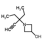 CAS#: 783249-22-9， 1-(3-Ethyl-1-pentyn-3-yl)-3-azetidinol