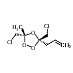 CAS 登录号：783340-76-1， (3R,5R)-3-烯丙基-3,5-二(氯甲基)-5-甲基-1,2,4-三氧杂环戊烷