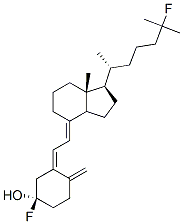 CAS 登录号：78609-64-0， (1S,3Z,5R)-3-[(2E)-2-[(1R,3aS,7aR)-1-[(2R)-6-氟-6-甲基庚烷-2-基]-7a-甲基-2,3,3a,5,6,7-六氢-1H-茚-4-亚基]亚乙基]-5-氟-4-亚甲基环己烷-1-醇
