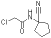 structure of CAS# 78734-65-3, 2-Chloro-N-(1-cyanocyclopentyl)acetamide;2-Chloro-N-(1,3-dimethyl-1H-pyrazol-4-yl)-acetamide;2-Chloro-N-(1-cyano-cyclopentyl)-acetamide;MFCD06357846