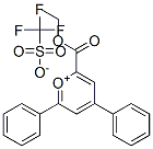 structure of CAS# 78904-85-5, Ethyl 4,6-diphenylpyrylium-2-carboxylate trifluoromethanesulphonate;Ethyl 4,6-Diphenylpyrylium-2-Carboxylate Trifluoromethanesulphonate, Tech;ETHYL 4,6-DIPHENYLPYRYLIUM-2-CARBOXYLATE TRIFLUOROMETHANESULFONATE, TECH.;ETHYL 4,6-DIPHENYLPYRYLIUMTRIFLUOROMETHANESULFONATE-2-CARBOXYLATE: TECH.