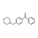 structure of CAS# 789427-08-3, [4-(4-Morpholinylmethyl)phenyl](phenyl)methanone;4-(morpholinomethyl)benzophenone