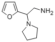 structure of CAS# 790263-43-3, 2-Furan-2-Yl-2-Pyrrolidin-1-Yl-Ethylamine;2-(2-Furyl)-2-Pyrrolidin-1-Ylethanamine(SALTDATA: FREE);2-FURAN-2-YL-2-PYRROLIDIN-1-YL-ETHYLAMINE;2-(2-FURYL)-2-PYRROLIDIN-1-YLETHANAMINE