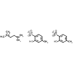 CAS#: 79093-72-4， N,N,N',N'-Tetramethyl-1,2-ethanediaminium bis(2-hydroxy-4-methylbenzenesulfonate)