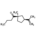 CAS 登录号：791620-48-9， 1-[(1R,3S)-3-异丙烯基-1-甲基环戊基]-1-丁酮
