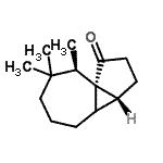 CAS 登录号：791809-99-9， (3aR,8R,8aS)-7,7,8-三甲基八氢环戊烯并[1,3]环丙并[1,2][7]轮烯-1(2H)-酮