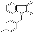 structure of CAS# 79183-26-9, 1-(4-Methylbenzyl)-1H-Indole-2,3-Dione;1-[(4-Methylphenyl)Methyl]Indoline-2,3-Dione;1-(4-Methylbenzyl)Isatin;Eu-0075348