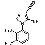 结构式 CAS# 792953-00-5, 5-氨基-1-(2,3-二甲基苯基)-1H-吡唑-4-甲腈