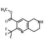CAS#: 794461-82-8， Methyl 2-(trifluoromethyl)-5,6,7,8-tetrahydro-1,6-naphthyridine-3-carboxylate