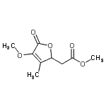 CAS#: 794567-85-4， methyl 2-(4-methoxy-3-methyl-5-oxo-2H-furan-2-yl)acetate