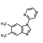 CAS 登录号：796053-41-3， 5,6-二甲基-1-(2-吡嗪基)-1H-苯并咪唑