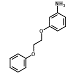 结构式 CAS# 79808-16-5, 3-(2-苯氧基乙氧基)苯胺