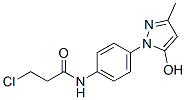CAS 登录号：79817-54-2， 3-氯-N-[4-(3-甲基-5-氧代-2H-吡唑-1-基)苯基]丙酰胺