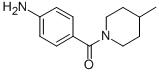 结构式 CAS# 79868-20-5, (4-氨基-苯基)-(4-甲基-哌啶-1-基)-甲酮